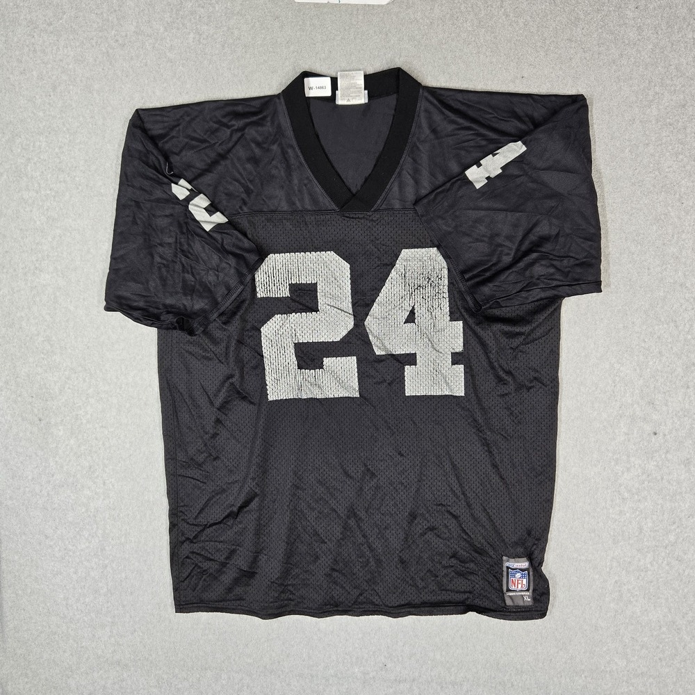 Oakland‎ Raisers Men Jersey XL Black Charles Woodson #24 Reebok READ